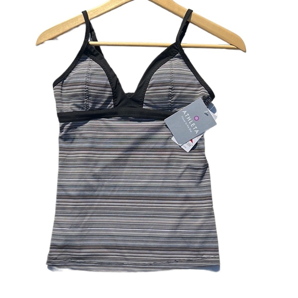 Athleta Veracruz Stripe Striped Tankini Swim Top SIze Small New - Picture 5 of 10